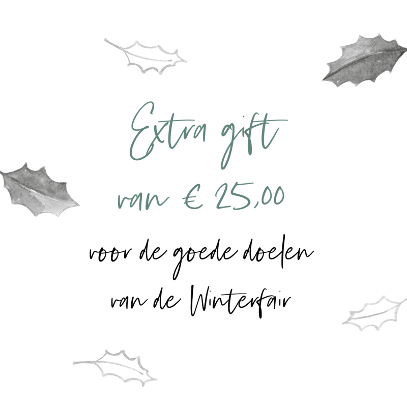 Extra gift van 25 euro voor de goede doelen van de Winterfair
